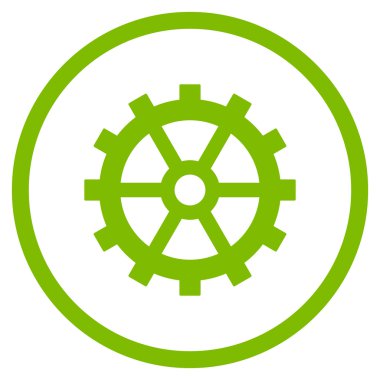 Vites düz yuvarlak vektör simgesi