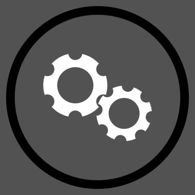 Diş Dişlileri Düz Vektör Yuvarlak Simge