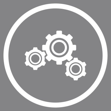 Wheels Flat Vector Rounded Icon