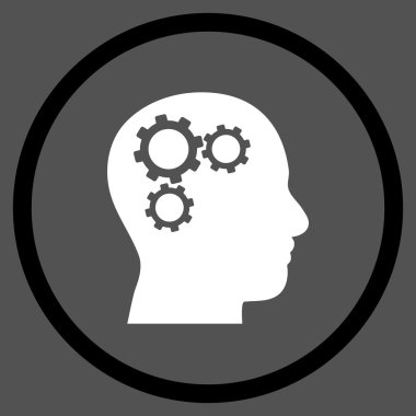 Beyin Tercihleri Düz Vektör Yuvarlak Simge