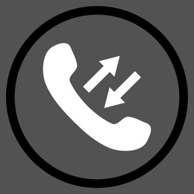 Telefon Konuşma Düz Vektör Yuvarlak Simge