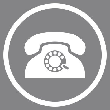 Nabız telefon düz vektör yuvarlak simge