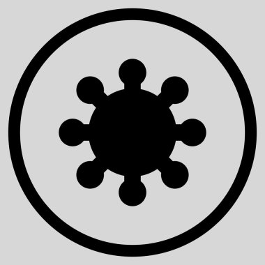 Vites düz vektör yuvarlak simge