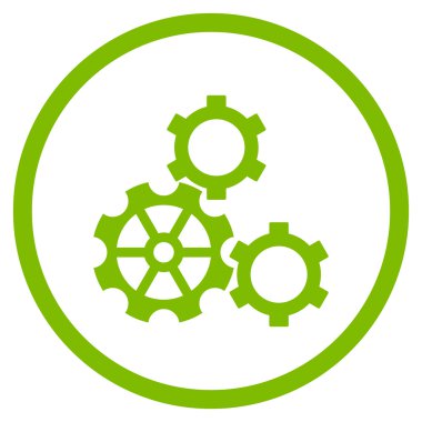 Vites düz yuvarlak vektör simgesi