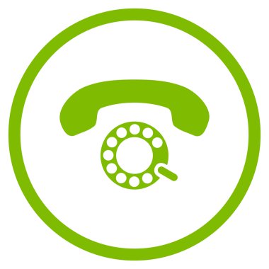 Vektör simge yuvarlak daire darbeli arama