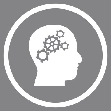 Beyin Tercihleri Düz Vektör Yuvarlak Simge