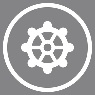 Vites düz vektör yuvarlak simge