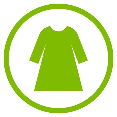 Woman Dress Flat Rounded Vector Icon