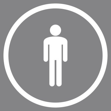 Boy Düz Vektör Yuvarlak Simge