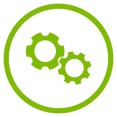 Vites düz yuvarlak vektör simgesi