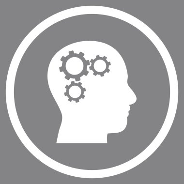 Beyin Tercihleri Düz Vektör Yuvarlak Simge