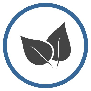 Flora Bitki Düz Vektör Yuvarlak Simge