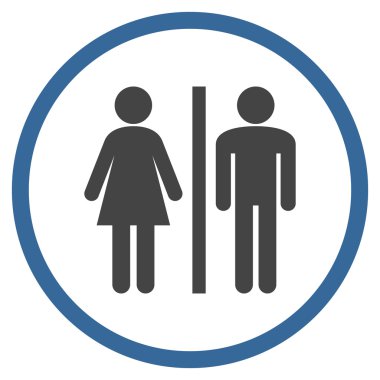 Lavabo Kişiler Düz Vektör Yuvarlak Simge