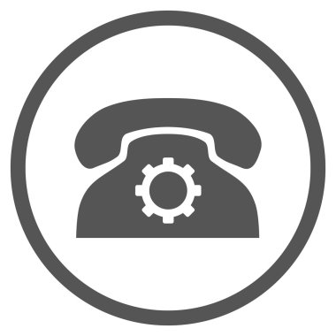 Telefon Tercihleri Düz Vektör Yuvarlak Simge