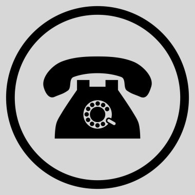 Nabız telefon düz vektör yuvarlak simge