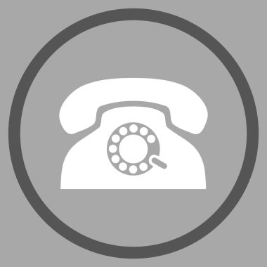 Nabız telefon düz vektör yuvarlak simge