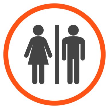 Sıhhi Kişiler Düz Vektör Yuvarlak Simge