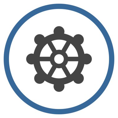 Vites düz vektör yuvarlak simge