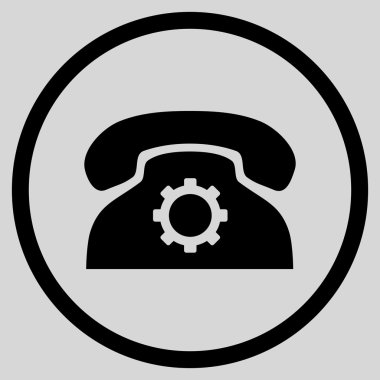 Telefon Araçları Düz Vektör Yuvarlak Simge