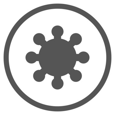 Vites düz vektör yuvarlak simge