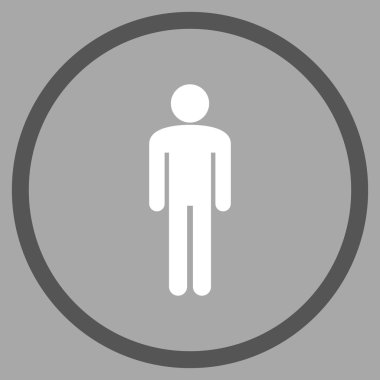 Boy Düz Vektör Yuvarlak Simge