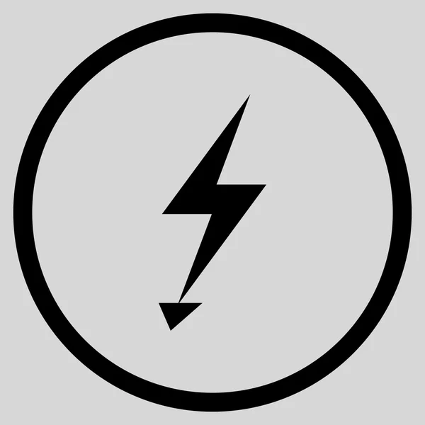 Icône arrondie de vecteur plat de grève électrique — Image vectorielle
