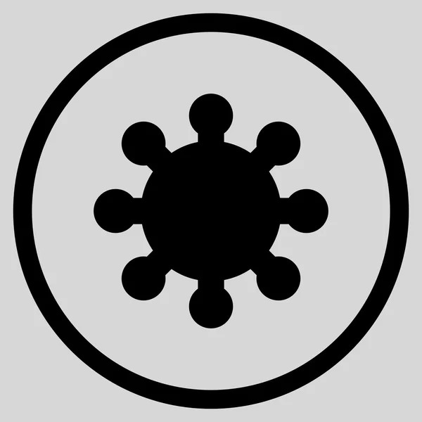 Плоская векторная округлая икона — стоковый вектор