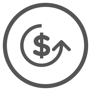 Simgesi ters ibraz düz vektör yuvarlak