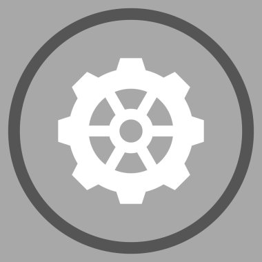 Vites düz vektör yuvarlak simge