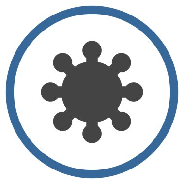 Vites düz vektör yuvarlak simge