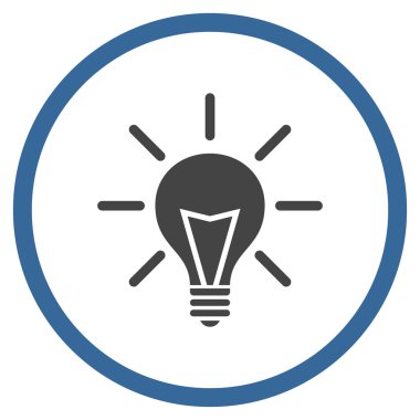 Elektrik Işık Düz Vektör Yuvarlak Simge