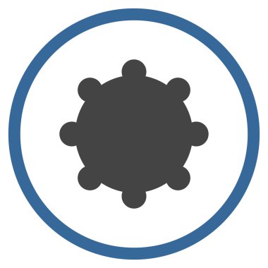 Vites düz vektör yuvarlak simge