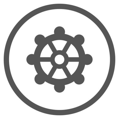 Vites düz vektör yuvarlak simge