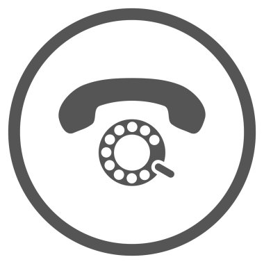 Darbeli aramayı düz vektör yuvarlak simge