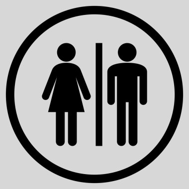 Sıhhi Kişiler Düz Vektör Yuvarlak Simge