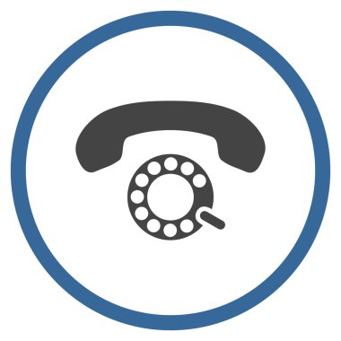 Darbeli aramayı düz vektör yuvarlak simge