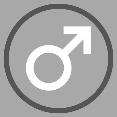 Boy Symbol Düz Vektör Yuvarlak Simge