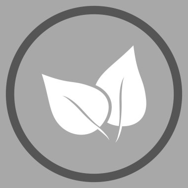 Flora Bitki Düz Vektör Yuvarlak Simge