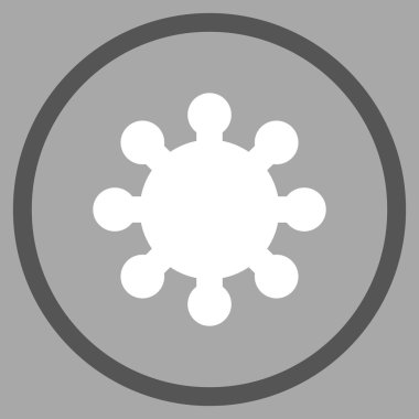 Vites düz vektör yuvarlak simge