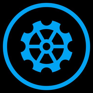 Vites düz yuvarlak vektör simgesi