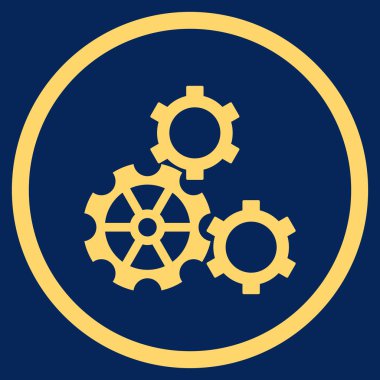 Vites düz yuvarlak vektör simgesi