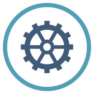 Vites düz yuvarlak vektör simgesi