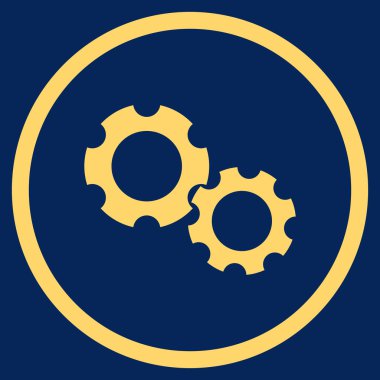 Vites düz yuvarlak vektör simgesi