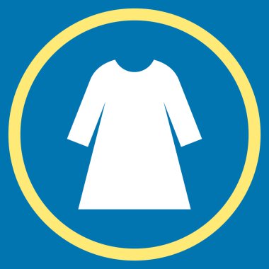 Woman Dress Flat Rounded Vector Icon