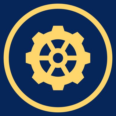 Vites düz yuvarlak vektör simgesi