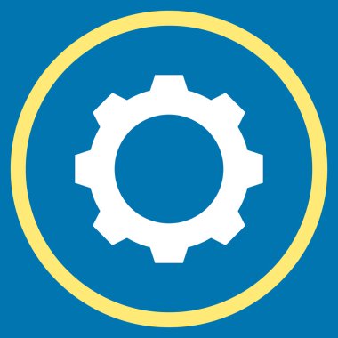 Vites düz yuvarlak vektör simgesi