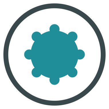 Vites düz yuvarlak vektör simgesi