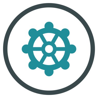 Vites düz yuvarlak vektör simgesi