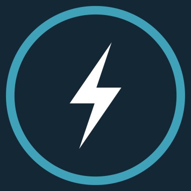 Elektrik Düz Yuvarlak Vektör Simgesi
