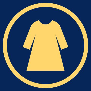 Woman Dress Flat Rounded Vector Icon